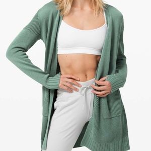 Lululemon Sincerely Yours Wrap Sweater (Tidewater Teal)